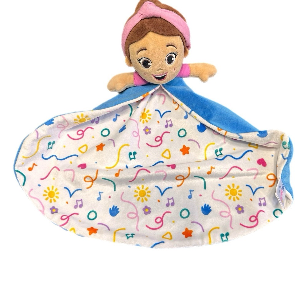 Ms. Rachel Huggable Lovey Plush Baby Toy Blanket Colorful Musical Print